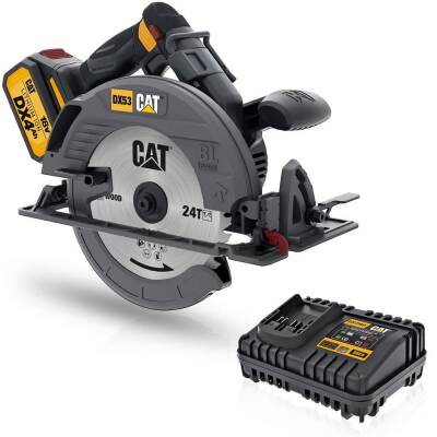 CAT DX53 18Volt 4.0Ah 185mm Kömürsüz Profesyonel Daire Testere - Cat
