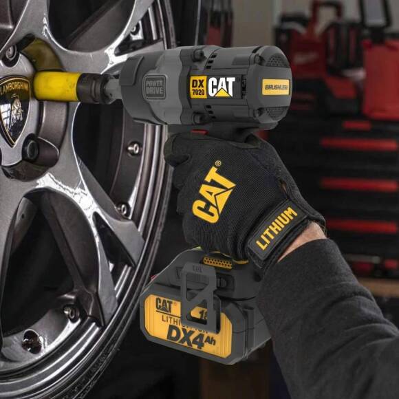 CAT DX7020.1 18Volt 4.0 Ah Çift Akülü Kömürsüz 700/880Nm Profesyonel Şarjlı Somun Sıkma + 10 Adet Lokma Ucu - 8