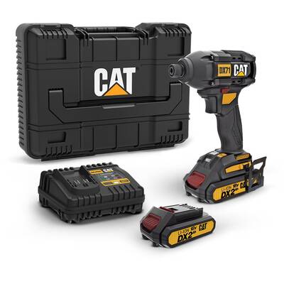 CAT DX71 18Volt 2.0Ah Li-ion Çift Akülü 215Nm Kömürsüz Profesyonel Şarjlı Darbeli Tornavida - Cat