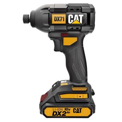 CAT DX71 18Volt 2.0Ah Li-ion Çift Akülü 215Nm Kömürsüz Profesyonel Şarjlı Darbeli Tornavida - Cat (1)