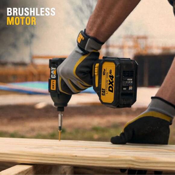 CAT DX71.2 18Volt 4.0Ah Li-ion Çift Akülü 215Nm Kömürsüz Profesyonel Şarjlı Darbeli Tornavida - 6