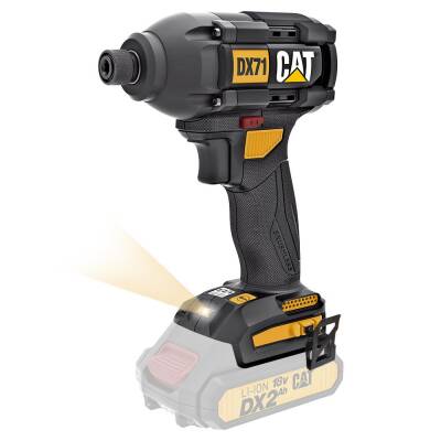 CAT DX71B 18Volt 215Nm Kömürsüz Profesyonel Şarjlı Darbeli Tornavida (Akü Dahil Değildir) - Cat