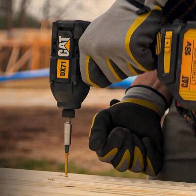 CAT DX71BC 18Volt 2.0Ah Li-ion Tek Akülü 215Nm Kömürsüz Profesyonel Şarjlı Darbeli Tornavida - 6