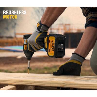 CAT DX71BC 18Volt 2.0Ah Li-ion Tek Akülü 215Nm Kömürsüz Profesyonel Şarjlı Darbeli Tornavida - 8