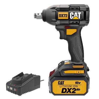 CAT DX72BC 18Volt/2.0Ah Li-ion Tek Akülü Şarjlı 350Nm Kömürsüz Profesyonel Somun Sıkma - Cat