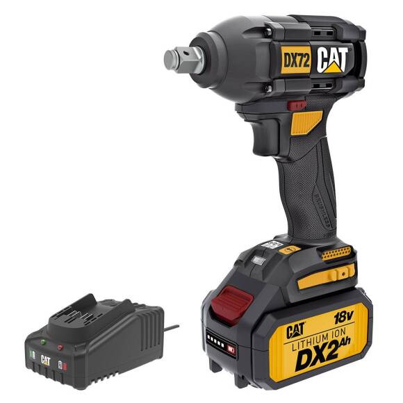 CAT DX72BC 18Volt/2.0Ah Li-ion Tek Akülü Şarjlı 350Nm Kömürsüz Profesyonel Somun Sıkma - 2