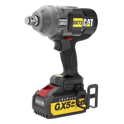 CAT DX73G 18Volt 5.0 Ah. GRAPHENE Çift Akülü 1700/2100Nm Kömürsüz Profesyonel Şarjlı Somun Sıkma - CAT (1)