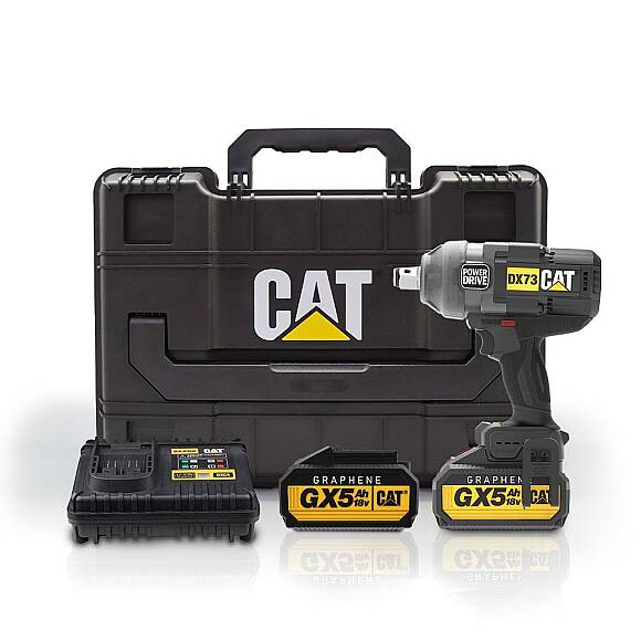 CAT DX73G 18Volt 5.0 Ah. GRAPHENE Çift Akülü 1700/2100Nm Kömürsüz Profesyonel Şarjlı Somun Sıkma - 2
