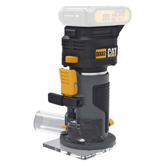 CAT DX82B.3 18Volt Şarjlı Kömürsüz 6mm Devir Ayarlı Profesyonel Avuç İçi El Frezesi Formika Tıraşlama (Akü Dahil Değildir) - 3