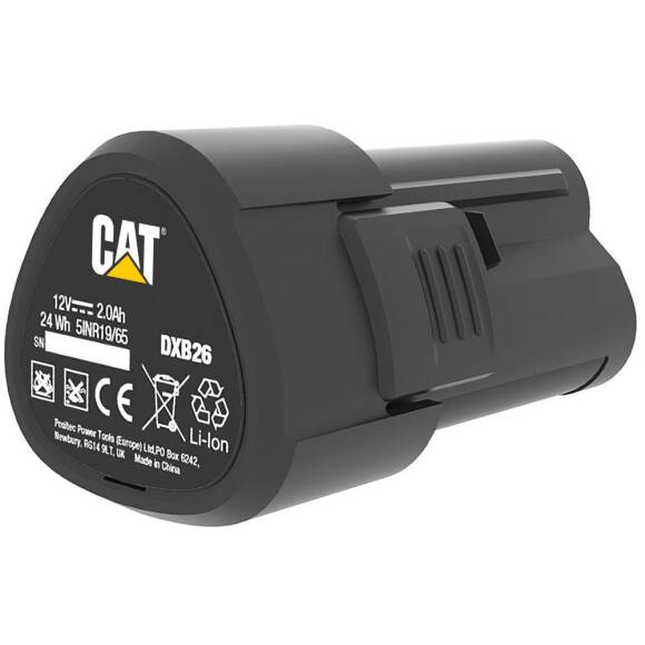CAT DXB26 12Volt 2.0Ah. Li-ion Yedek Akü - 1