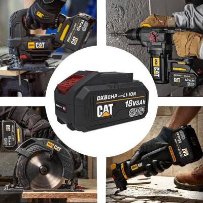 CAT DXB8HP 18Volt 8.0Ah. Li-ion ICE CONTROL ONE FOR ALL Profesyonel Yedek Akü - 4