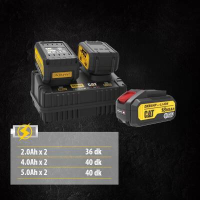 CAT DXC152 18Volt Li-ion ONE FOR ALL Profesyonel İkili Hızlı Akü Şarj Cihazı - CAT (1)