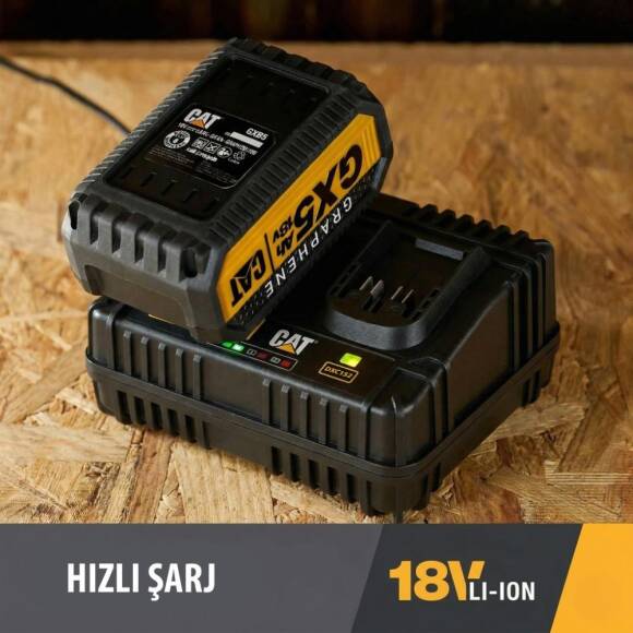 CAT DXC152 18Volt Li-ion ONE FOR ALL Profesyonel İkili Hızlı Akü Şarj Cihazı - 5