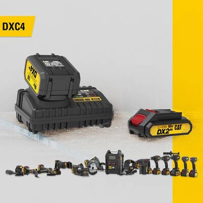 CAT DXC4 18Volt Li-ion ONE FOR ALL Profesyonel Hızlı Akü Şarj Cihazı - 4