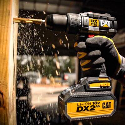CAT DXK201 18Volt/2.0Ah Li-ion Çift Akülü Kömürsüz Profesyonel Şarjlı Darbeli Matkap + DX7030 + DA01903 Kombo Set - 10
