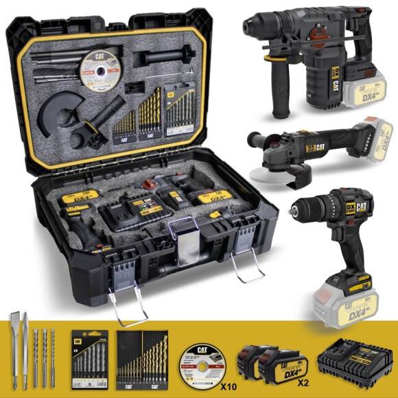 CAT DXK302 DX1010 + DX2150 + DX3131 3 Parça Kombo Set + 39 Parça Aksesuar Seti - 2