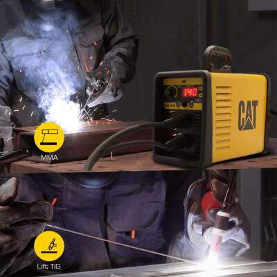 CAT DZ141 140 Amper TIG LIFT/MMA Çanta Tipi Profesyonel Dijital İnverter Kaynak Makinesi - CAT (1)