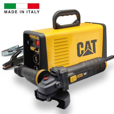 CAT DZ201T 200 Amper TIG LIFT/MMA Çanta Tipi Profesyonel Dijital İnverter Kaynak Makinesi + CAT DX37 Avuç Taşlama - Cat