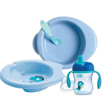 Chicco 4 Parça Beslenme Seti +6 Ay - Erkek - Chicco