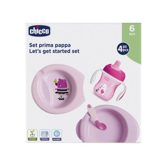 Chicco 4 Parça Beslenme Seti +6 Ay - Kız - 5