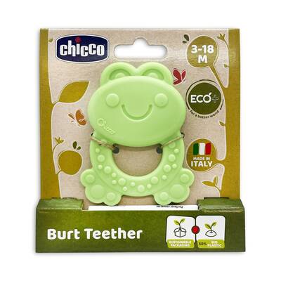 Chicco - Chicco Burt Diş Kaşıyıcı 3-18 Ay - Yeşil