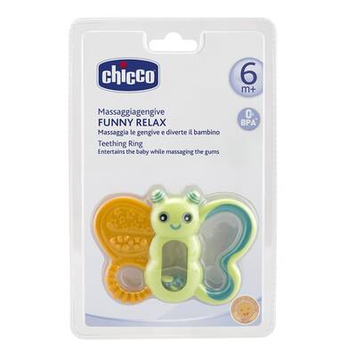 Chicco - Chicco Funny Relax Diş Kaşıyıcı - Kelebek (1)