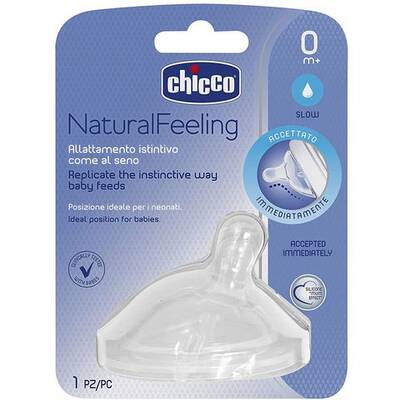 Chicco - Chicco Naturalfeeling Biberon Emziği 0 ay+ Normal Akış Tekli