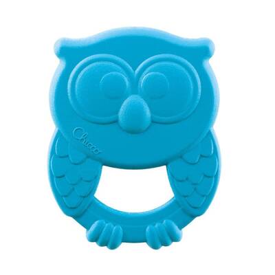 Chicco Owly Diş Kaşıyıcı 3-18 Ay - Mavi - Chicco (1)