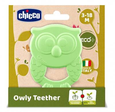 Chicco - Chıcco Owly Diş Kaşıyıcı 3-18 Ay - Yeşil