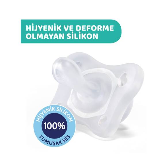 Chicco PhysioForma Mini Soft 2'li Emzik 0-2 Ay Kız - 6