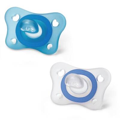 Chicco - Chicco PhysioForma Mini Soft 2'li Emzik 2-6 Ay Erkek (1)