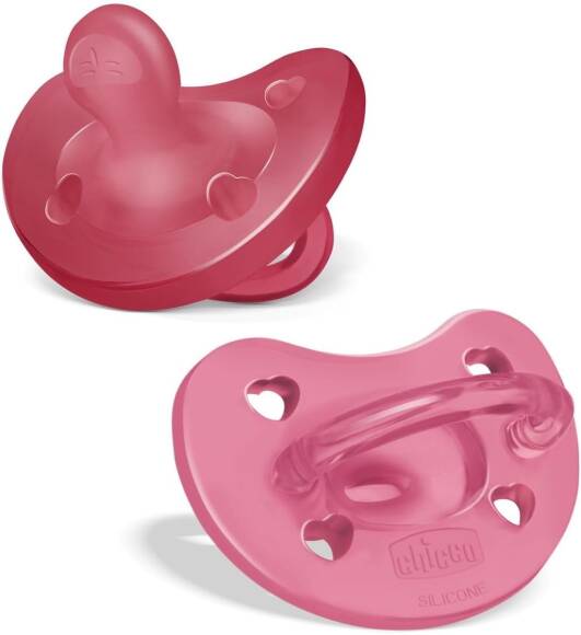 Chicco PhysioForma Soft 2'li Silikon Emzik 16-36 Ay Kız - 1
