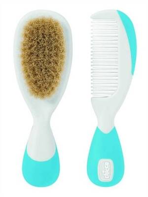Chicco - Chicco Tarak-Fırça Seti -Mavi 8003670862420