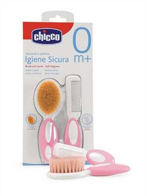 Chicco Tarak&Fırça Seti (Pembe) 8058664011926 - Chicco (1)