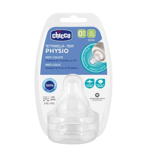 Chicco Wellbeing Silikon 2'li Biberon Emziği 0 ay+ - 1