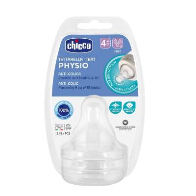 Chicco Wellbeing Silikon 2'li Biberon Emziği 4 ay+ - Chicco