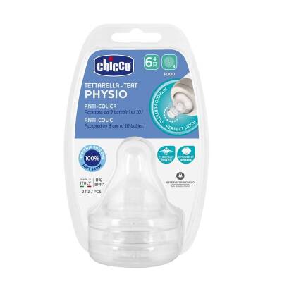 Chicco Wellbeing Silikon 2'li Biberon Emziği 6 ay+ - Chicco