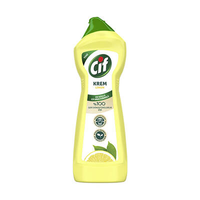 Cif Krem Mutfak ve Banyo Temizleyici Limon Kokulu 750 ml - Cif