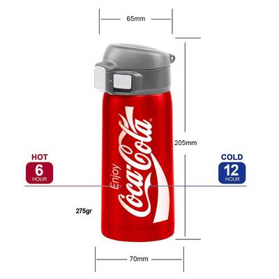 Coca-Cola CCMDB35 0,35L Vakumlu Çift Yalıtımlı Paslanmaz Çelik Seyahat Bardağı /Termos - 5