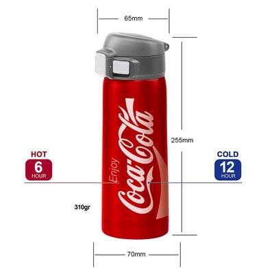 Coca-Cola CCMDB50 0,50L Vakumlu Çift Yalıtımlı Paslanmaz Çelik Seyahat Bardağı /Termos - 5