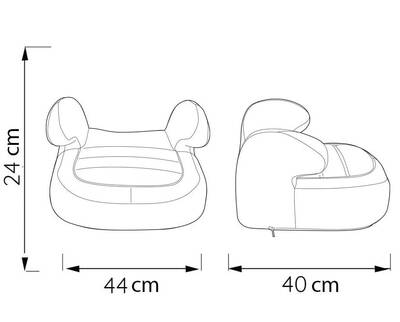 Comfymax - ComfyMax Premium 15-36kg Yükseltici Oto koltuğu Grey Jean
