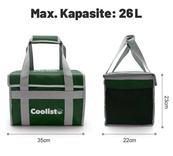 Coolist CL26G 26 Litre Katlanabilir Termos Bez Çanta / Buzluk - 3