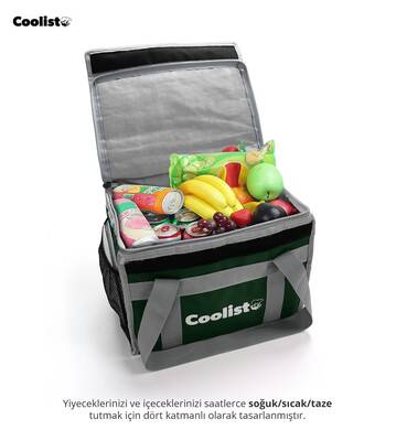 Coolist CL26G 26 Litre Katlanabilir Termos Bez Çanta / Buzluk - 6