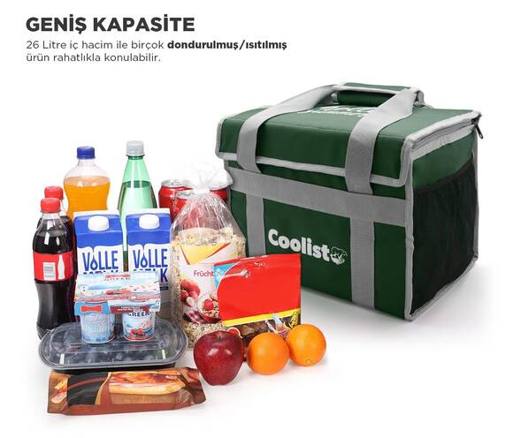 Coolist CL26G 26 Litre Katlanabilir Termos Bez Çanta / Buzluk - 7