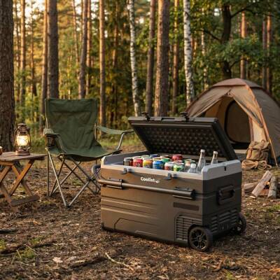 Coolist CLK120W 12/24V 220Volt 114 Litre Tek Bölmeli Tekerlekli Outdoor Kompresörlü Oto Buzdolabı/Dondurucu - 3