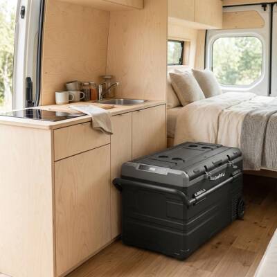 Coolist CLK120W 12/24V 220Volt 114 Litre Tek Bölmeli Tekerlekli Outdoor Kompresörlü Oto Buzdolabı/Dondurucu - 5