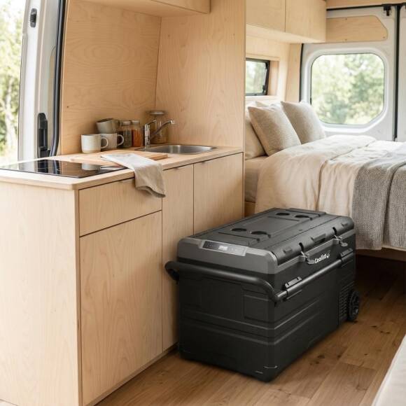 Coolist CLK120W 12/24V 220Volt 114 Litre Tek Bölmeli Tekerlekli Outdoor Kompresörlü Oto Buzdolabı/Dondurucu - 5