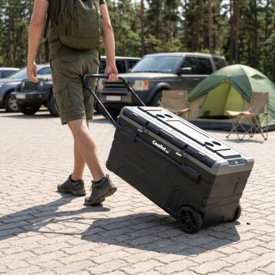 Coolist CLK120W 12/24V 220Volt 114 Litre Tek Bölmeli Tekerlekli Outdoor Kompresörlü Oto Buzdolabı/Dondurucu - 6