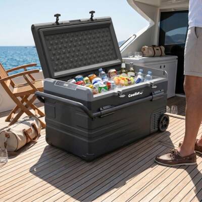 Coolist CLK120W 12/24V 220Volt 114 Litre Tek Bölmeli Tekerlekli Outdoor Kompresörlü Oto Buzdolabı/Dondurucu - 7