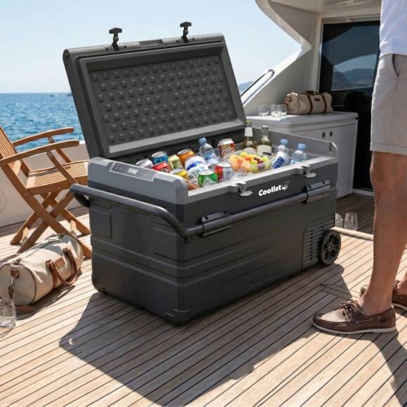 Coolist CLK120W 12/24V 220Volt 114 Litre Tek Bölmeli Tekerlekli Outdoor Kompresörlü Oto Buzdolabı/Dondurucu - 7